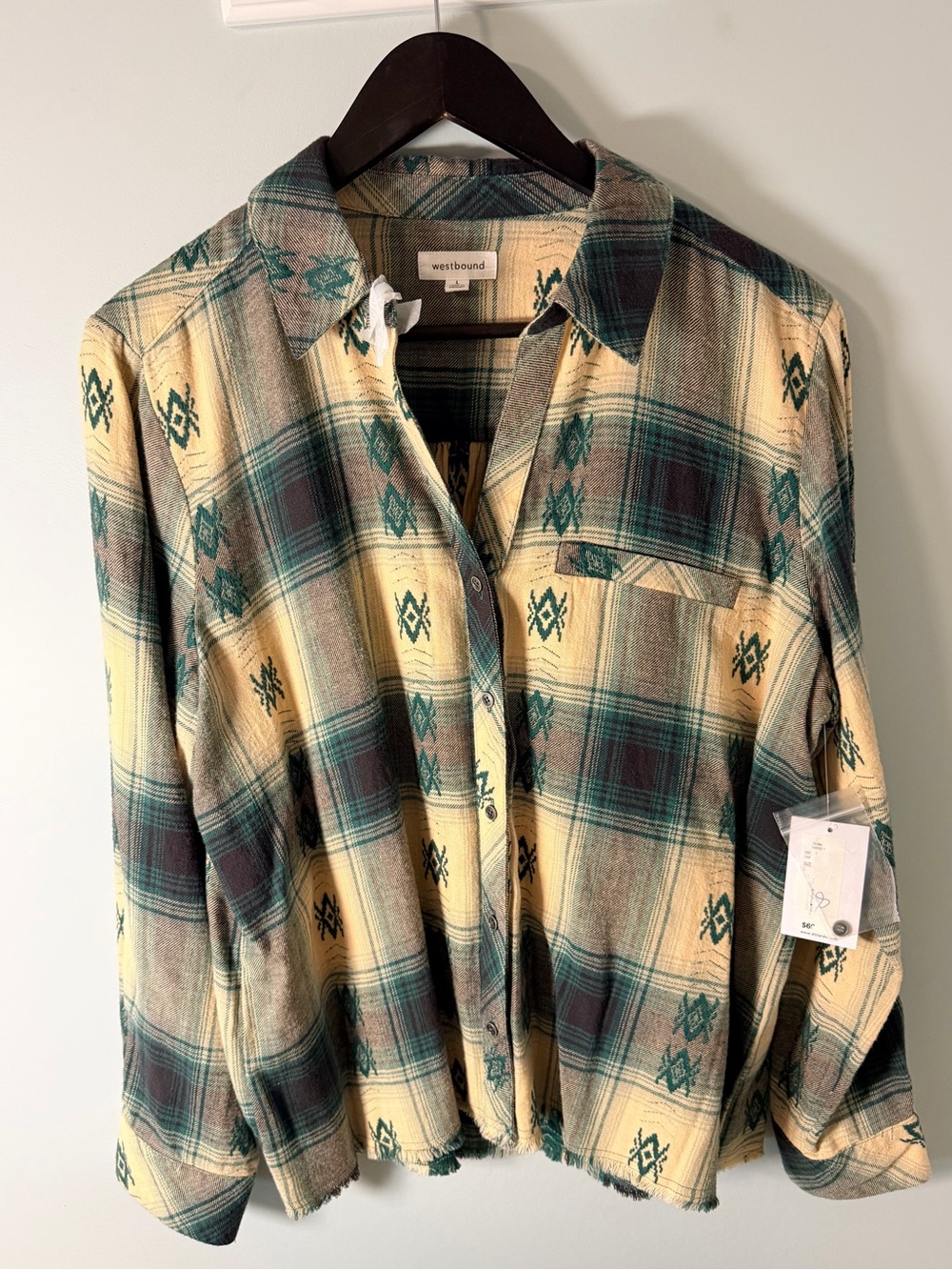 Westbound Flannel Shirt size L brand new